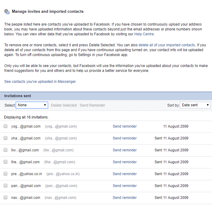 manage invites