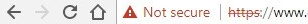 not secure