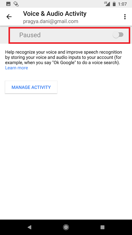 pause your google voice