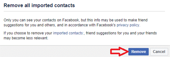 remove all imported contacts