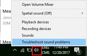 troubleshoot sound problems