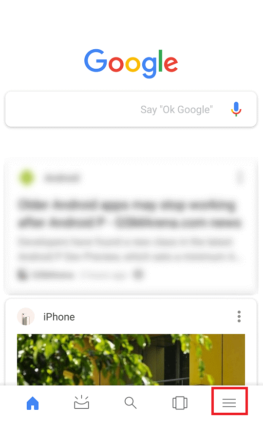turn on safe search in android