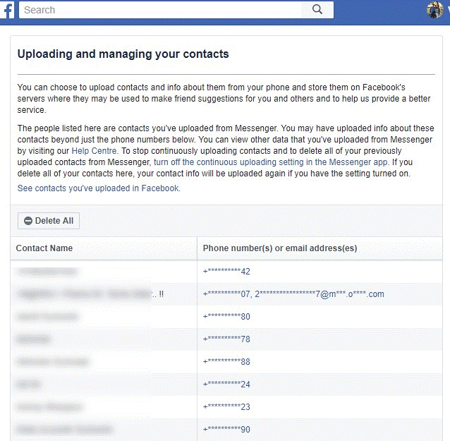 updating and managing your contacts