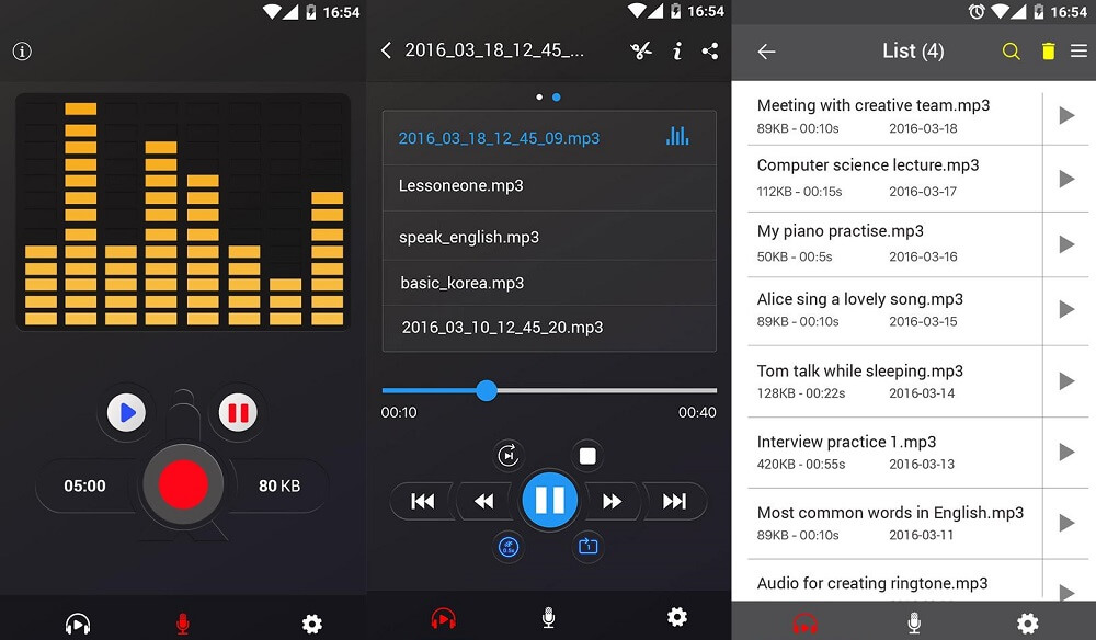 bluetooth voice recorder app