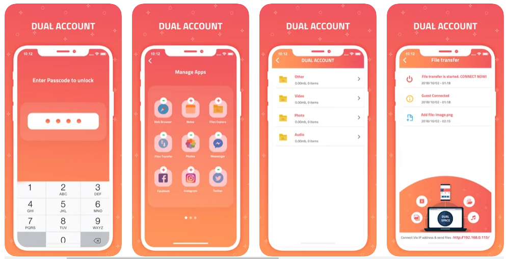 Dual Accounts Multi Space App