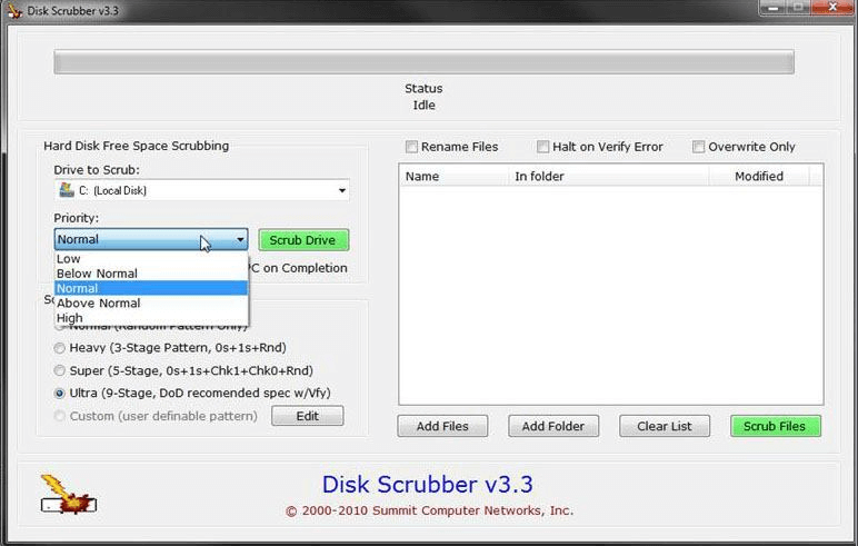eraser file shredder windows 7