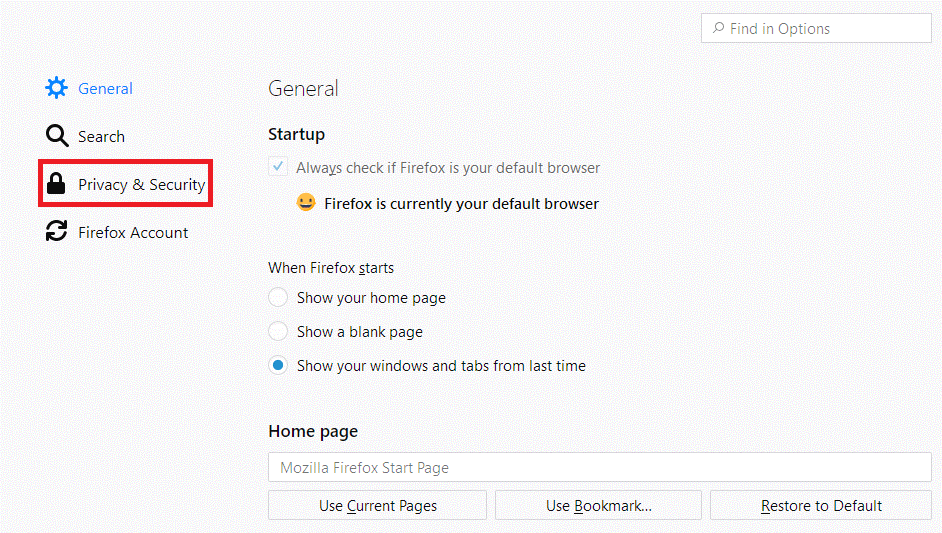 How To Automatically Start Browser in Incognito Mode for morzilla -1