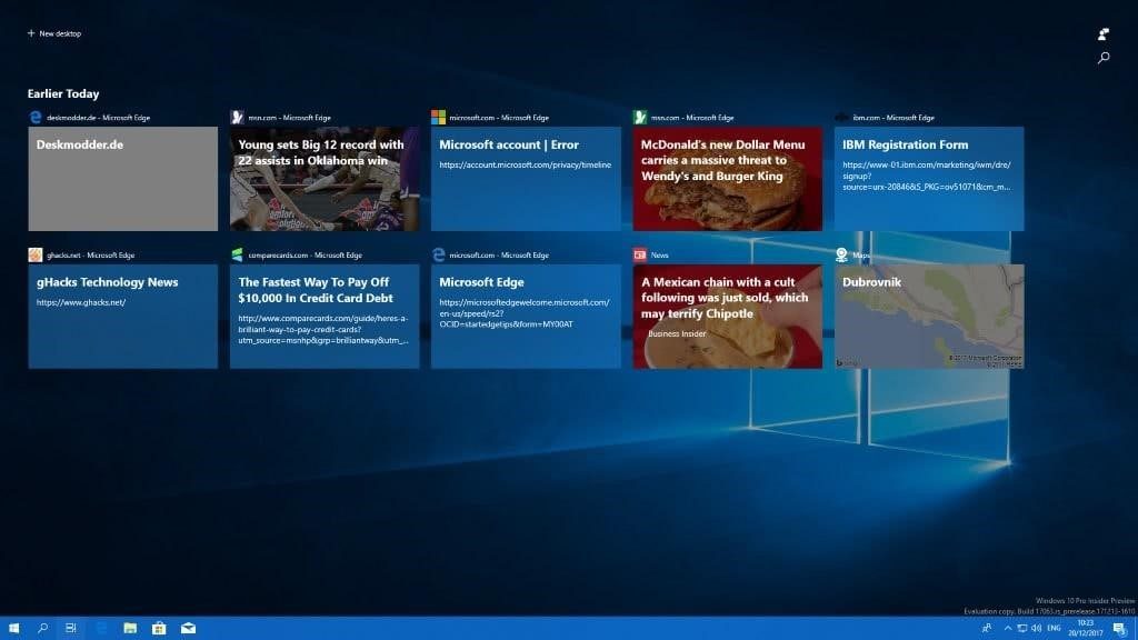 New Timeline Design