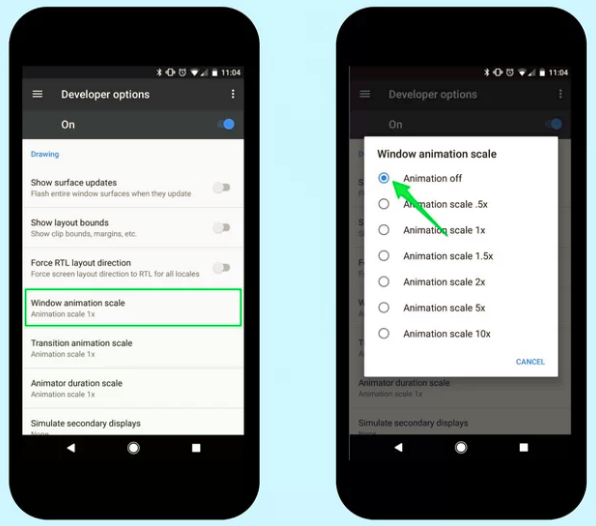 Ways to Boost Your Android Phone’s Performance for disable animation - 3