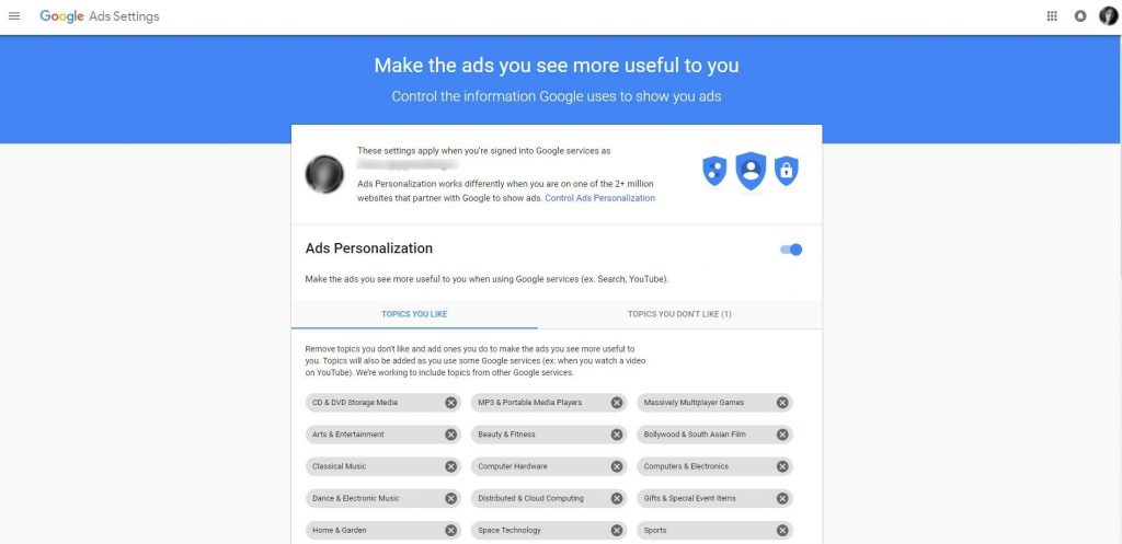 ad personalization
