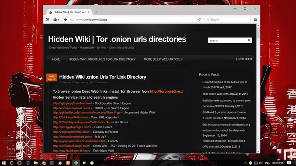 Tor dark web