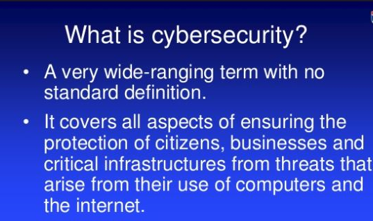 what is cybersecurity