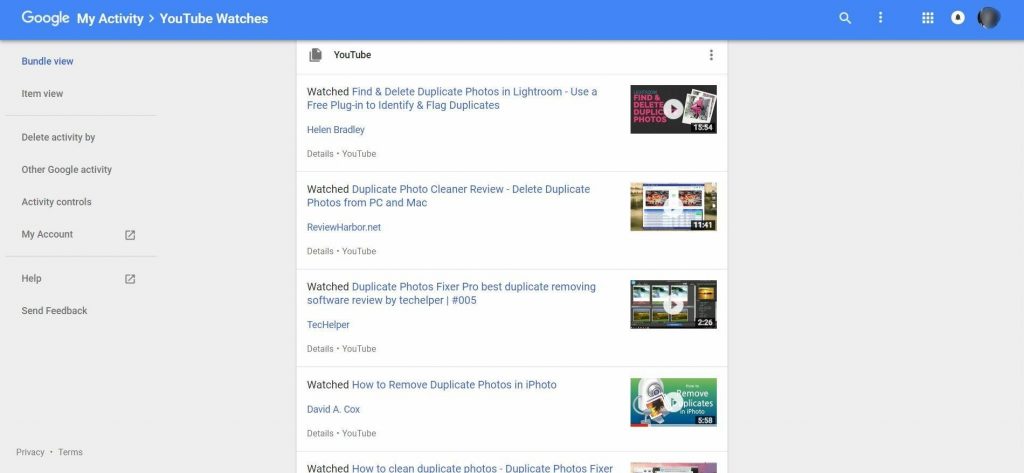 youtube activity