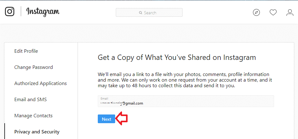 Download Instagram Data 5
