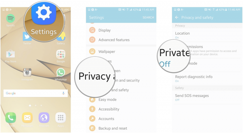 Enable Privacy Mode to Hide your Personal Data 3