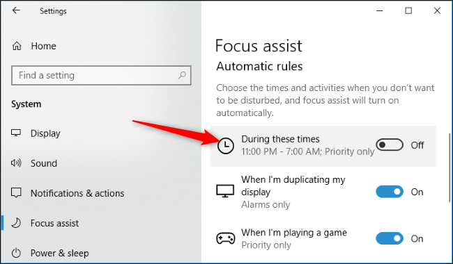 How to Set Schedules on Focus Assist