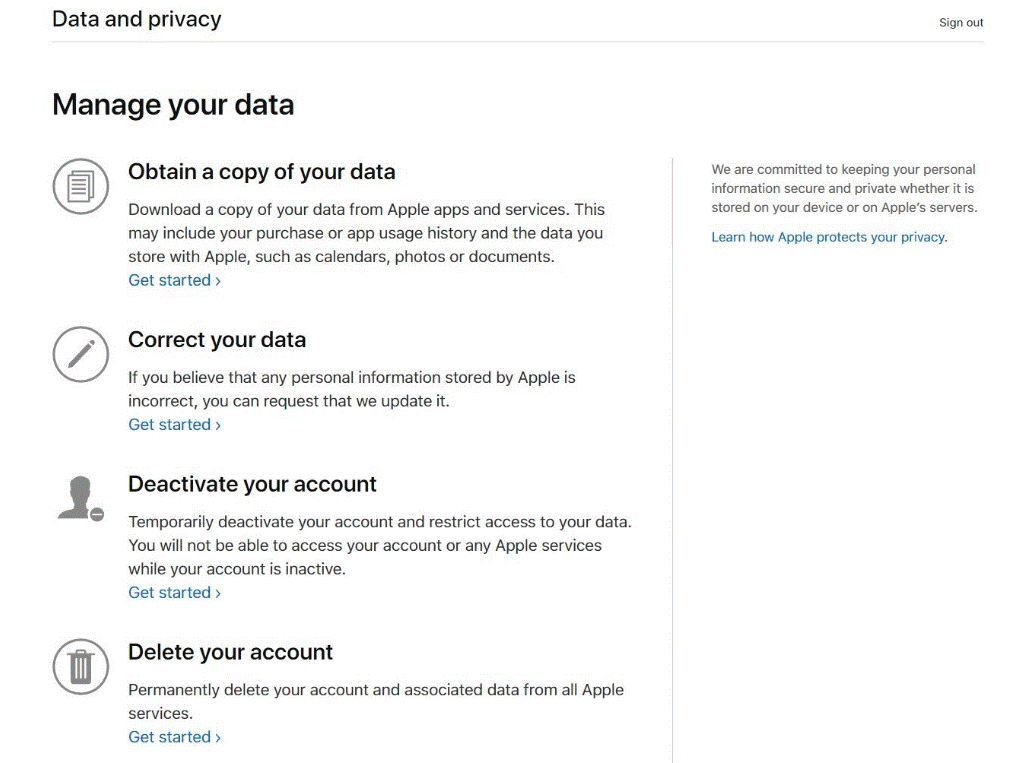  Obtain a copy of your data
