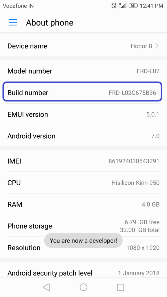 Build no