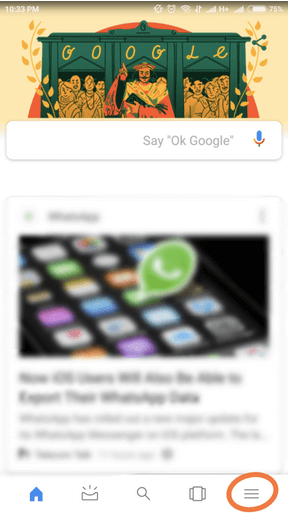 Open Google App