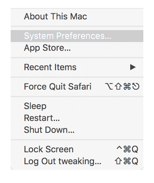 System Preferences mac