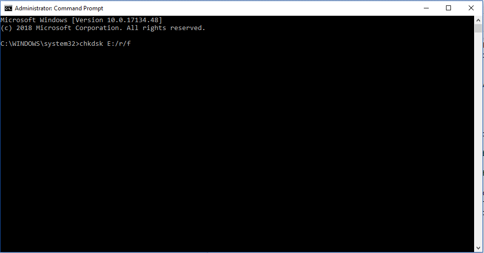 Use CHKDSK Utility-1