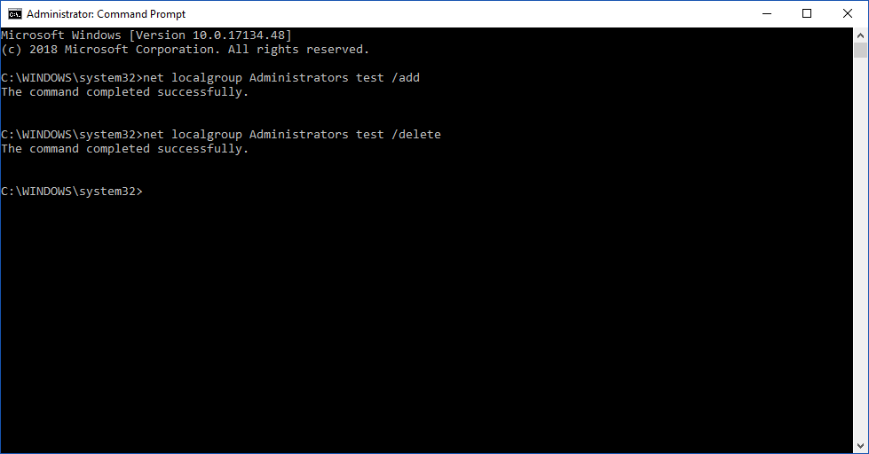 Use Command Prompt To Change User Account Type On Windows 10 3