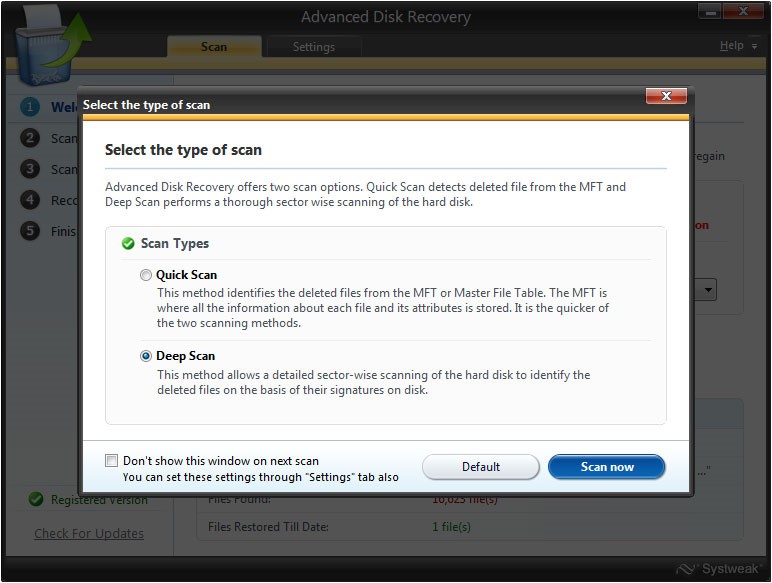 advanced disk recovery
