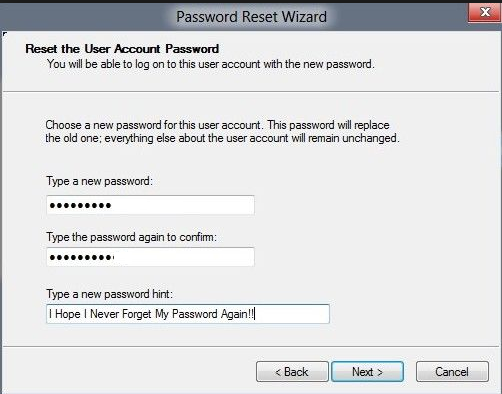 Use a Password Reset Disk-7