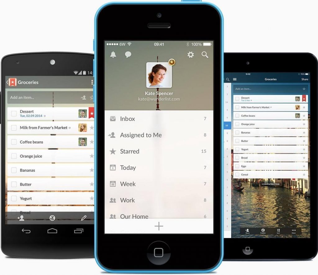 WunderList- best grocery apps