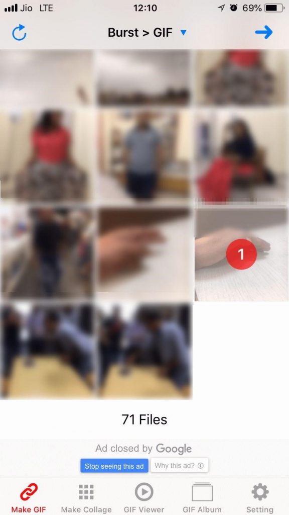 capture burst shot from your iPhone