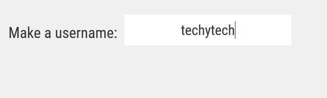 create username