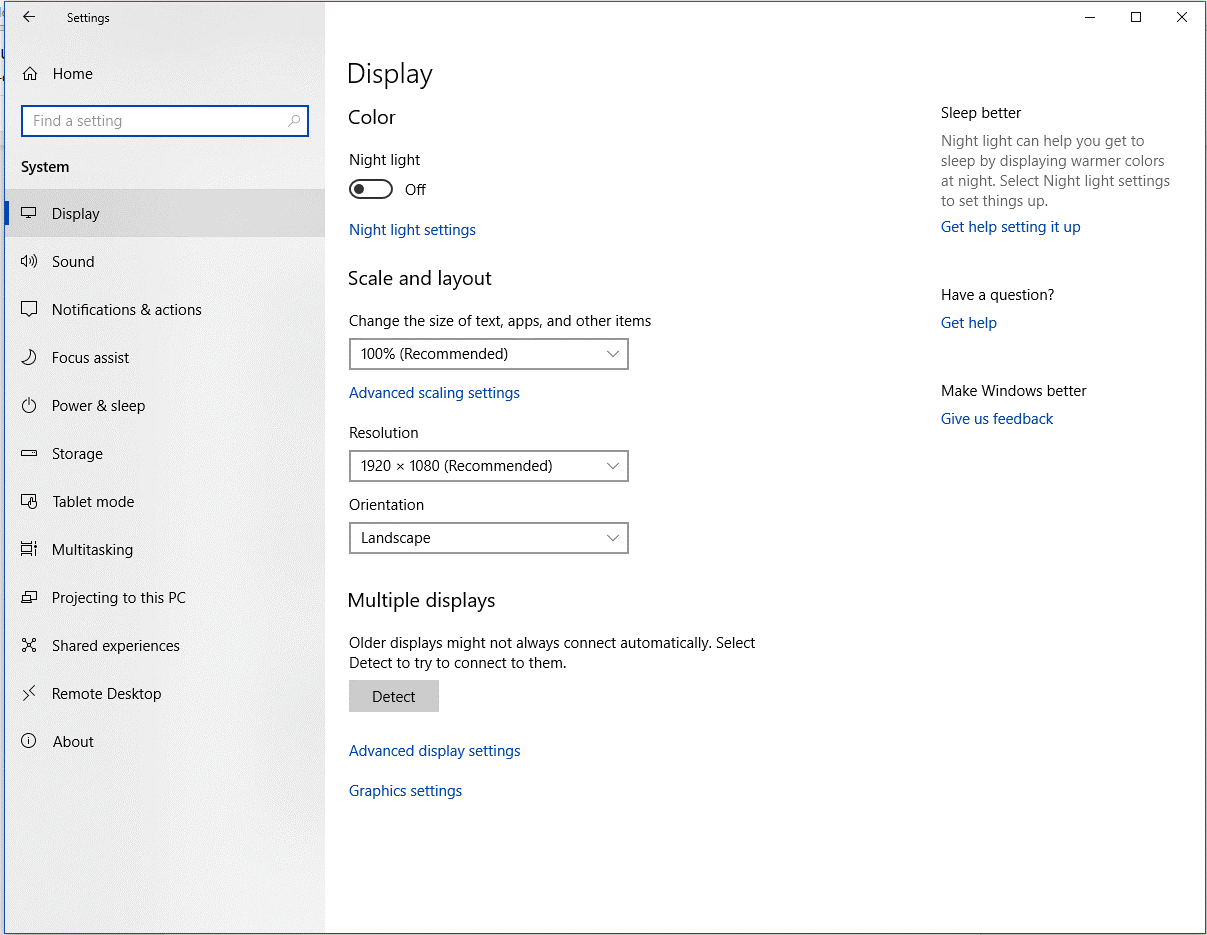 Не работает ms settings windows 10