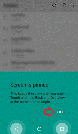 pin a screen step 2