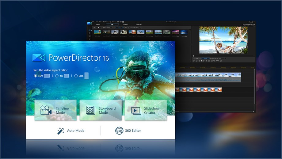 power director 16 windows 10 apps