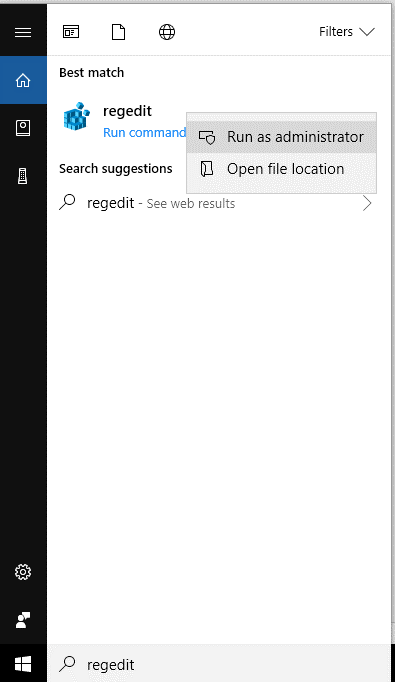 regedit