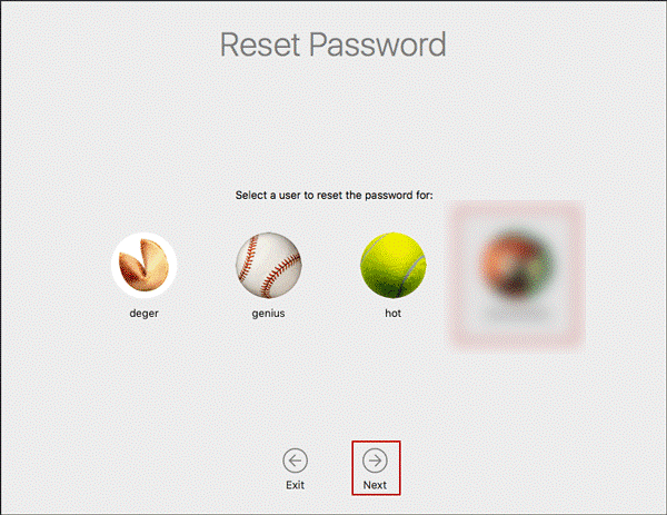 Reset Password Utility