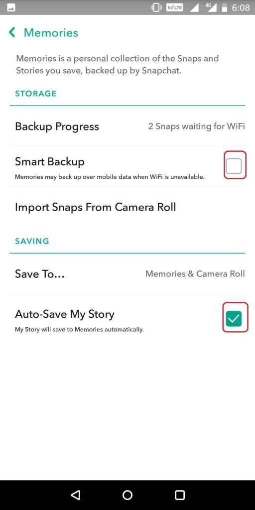 Backup Camera Roll To Snapchat-5
