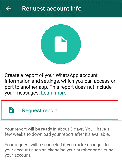Download WhatsApp Account Information for Android-4