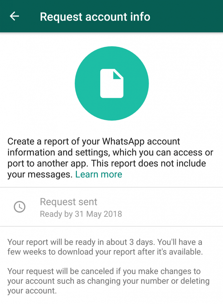Download WhatsApp Account Information for Android-5