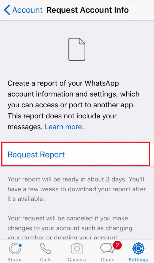 Download WhatsApp Account Information for iPhone-4