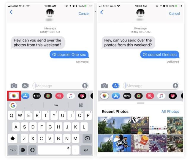 How Can You Get to Photo Library in Messages App
