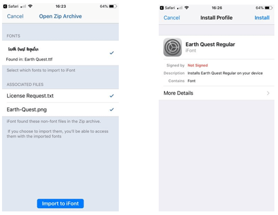 How to Install Font on iPhone or iPad-1