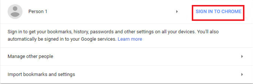 Sign In To Chrome 
