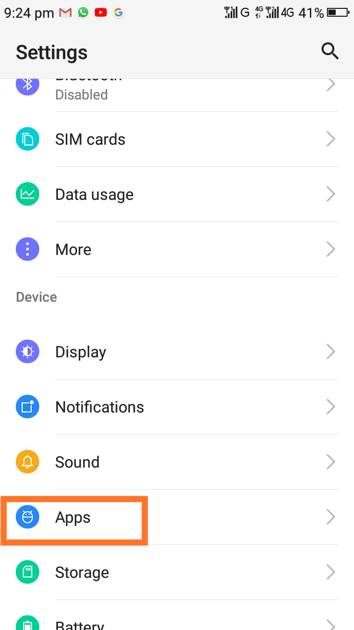 Turn off the Screen Overlay of all the apps