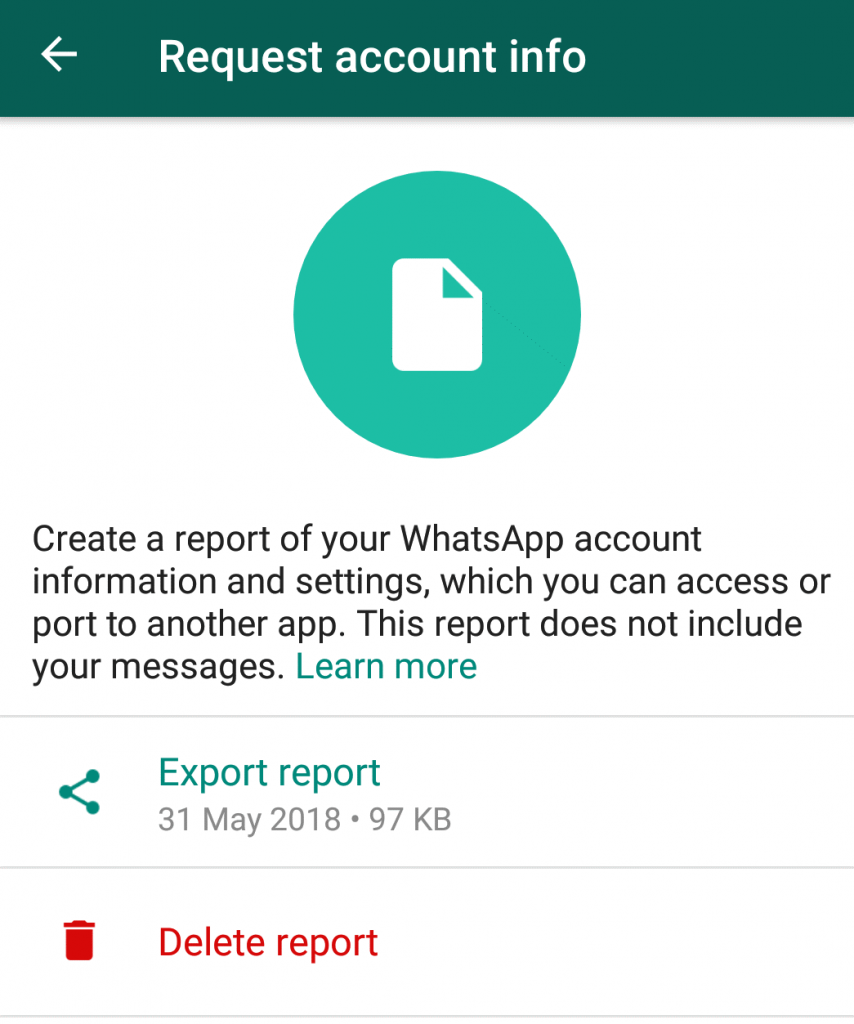What Data Does WhatsApp Account Information Report Contain-2