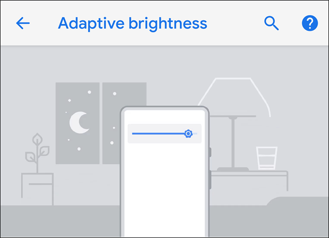 android p Adaptive Brightness