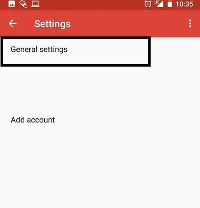 general settings
