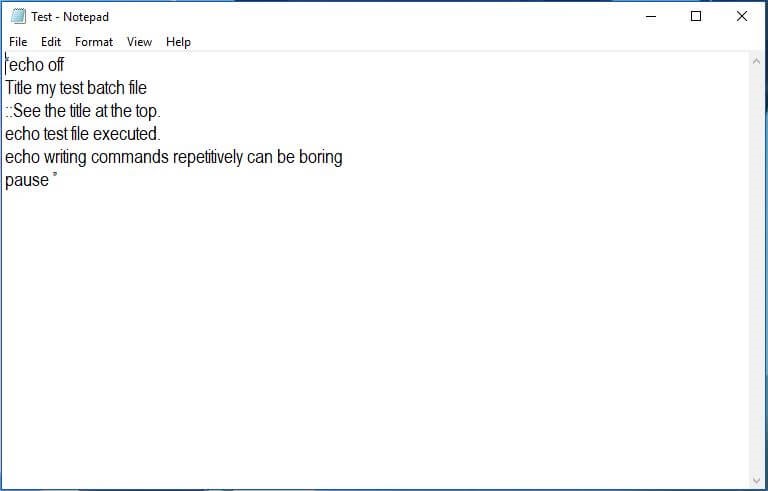 Batch file modes