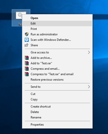 Batch file modes