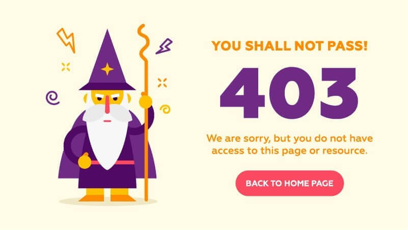 403 forbidden error